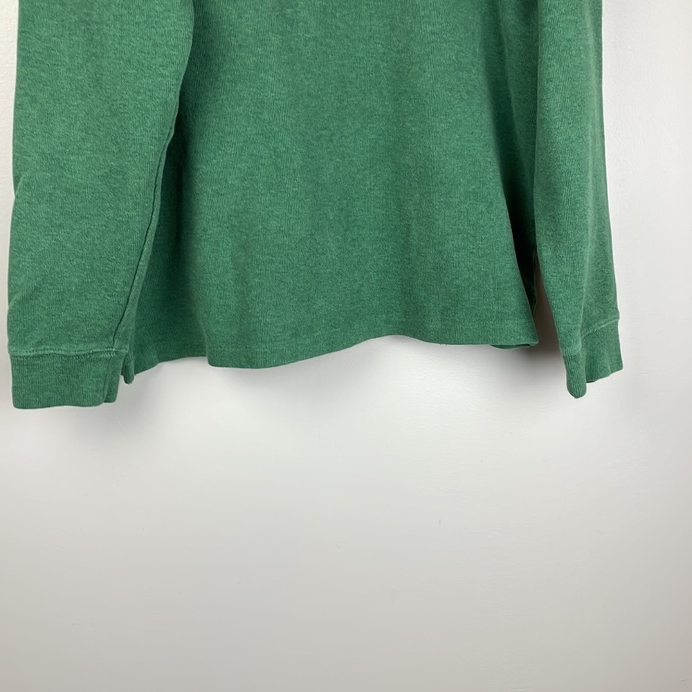 Polo Ralph Lauren Pullover Sweater SZ L Men 3/4 Zip Green - Picture 3 of 13